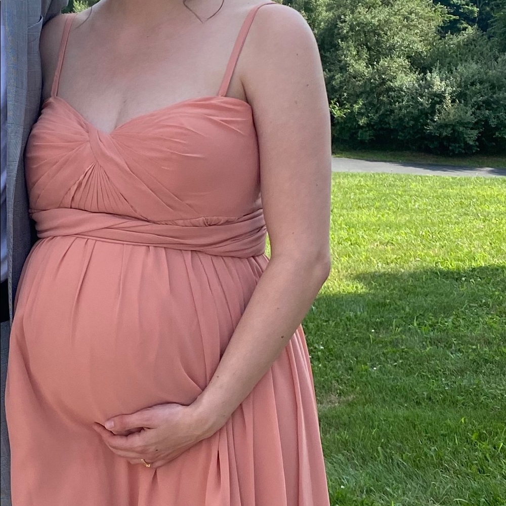 Jenny yoo coral maternity dress